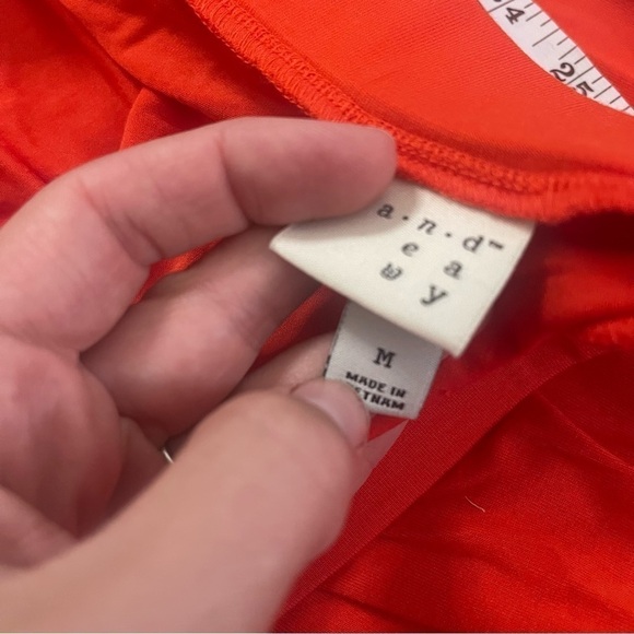 A New Day Modal Stretch Wrap Orange Skirt medium - Picture 10 of 12